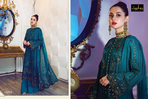 Rawayat Presents Ritzier 2020 Butterfly Net Embroidery Work Fancy Designer Salwar Kameez