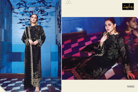 Rawayat Presents Ritzier 2020 Butterfly Net Embroidery Work Fancy Designer Salwar Kameez
