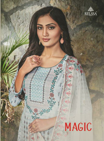 Relssa Presents Magic Vol 2 Cotton Satin Printed Casual Wear Salwar Suits