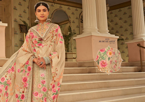 Mumtaz Arts Resham Aari Jam Cotton Digital Printed Salwar Kameez