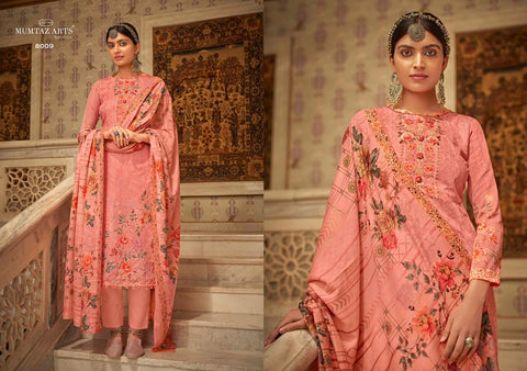 Mumtaz Arts Resham Aari Jam Cotton Digital Printed Salwar Kameez