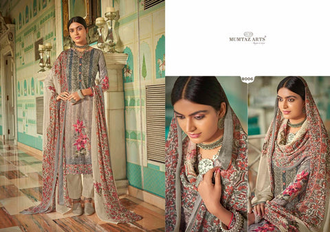 Mumtaz Arts Resham Aari Jam Cotton Digital Printed Salwar Kameez