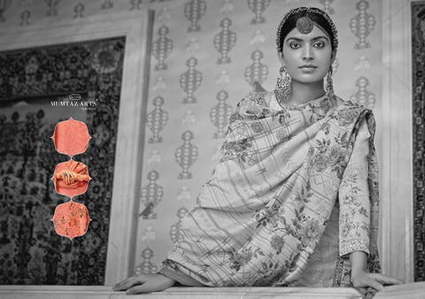 Mumtaz Arts Resham Aari Jam Cotton Digital Printed Salwar Kameez