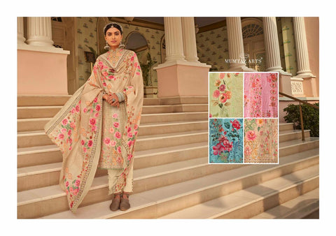 Mumtaz Arts Resham Aari Jam Cotton Digital Printed Salwar Kameez