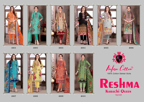 NAFISA COTTON RESHMA KARACHI QUEEN VOL 4 KARACHI SALWAR SUIT
