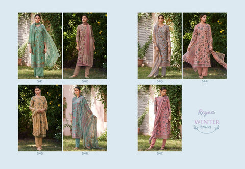 Reyna Presents Winter Waves Pashmina Printed Fancy Designer Salwar Suits