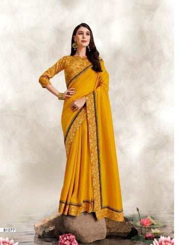 Right Women Designer Aura Silk Fancy Designer Saree Collection