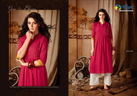 Riya Designer Presents Anokhi Vol 2 Fancy Rayon Designer Kurtis Collection
