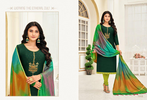 Rolex Vol 11 Long Slub With Hand Work Fancy Designer Salwar Suits