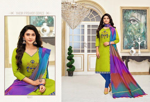 Rolex Vol 11 Long Slub With Hand Work Fancy Designer Salwar Suits