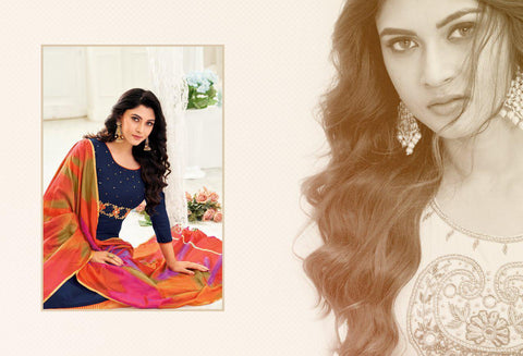 Rolex Vol 11 Long Slub With Hand Work Fancy Designer Salwar Suits