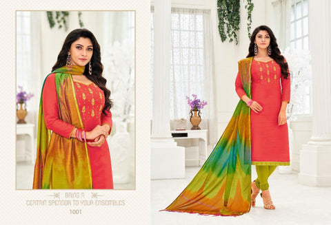 Rolex Vol 11 Long Slub With Hand Work Fancy Designer Salwar Suits