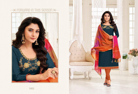 Rolex Vol 11 Long Slub With Hand Work Fancy Designer Salwar Suits