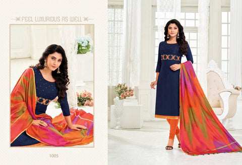 Rolex Vol 11 Long Slub With Hand Work Fancy Designer Salwar Suits