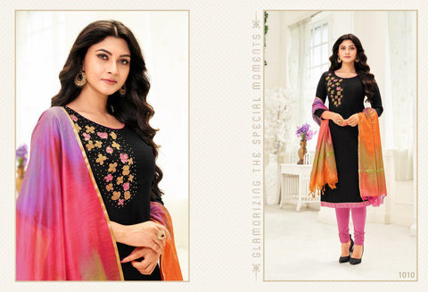 Rolex Vol 11 Long Slub With Hand Work Fancy Designer Salwar Suits