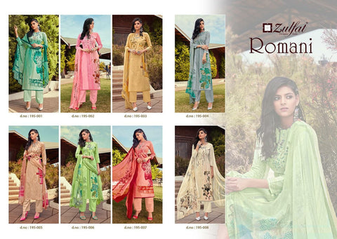 Zulfat Romani Pakistani Embroidery Salwar Suits Collection