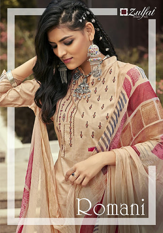 Zulfat Romani Pakistani Embroidery Salwar Suits Collection