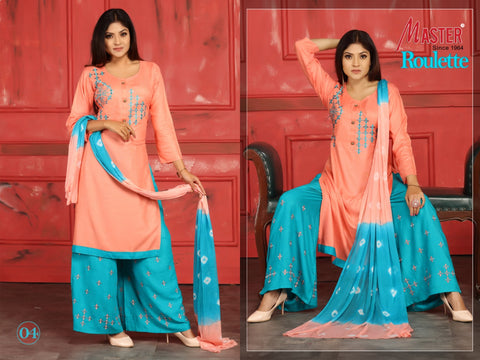 MASTER PRESENTS ROULETTE DAILYWEAR RAYON DRESS MATERIAL COLLECTION