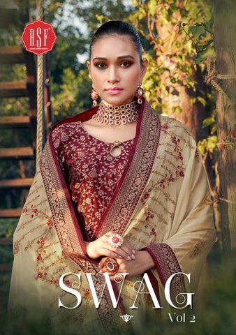 RSF PRESENTS SWAG VOL 2 SILK JACQUARD SUIT WITH HEAVY DUPATTA
