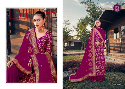 RSF PRESENTS SWAG VOL 2 SILK JACQUARD SUIT WITH HEAVY DUPATTA