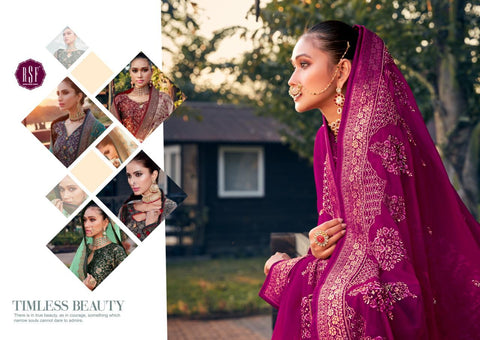 RSF PRESENTS SWAG VOL 2 SILK JACQUARD SUIT WITH HEAVY DUPATTA