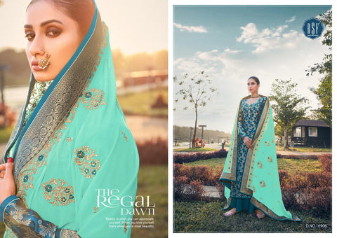 RSF PRESENTS SWAG VOL 2 SILK JACQUARD SUIT WITH HEAVY DUPATTA