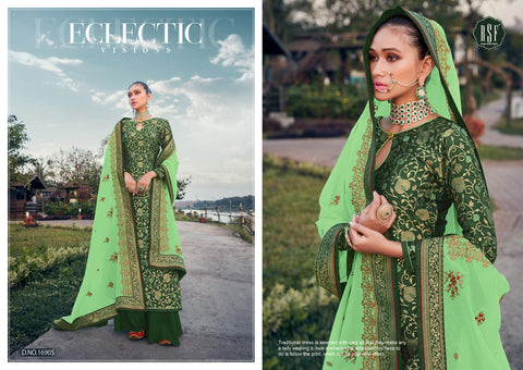 RSF PRESENTS SWAG VOL 2 SILK JACQUARD SUIT WITH HEAVY DUPATTA