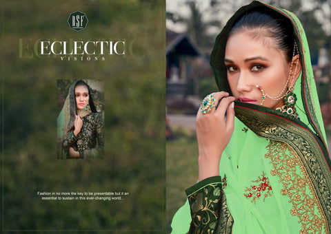 RSF PRESENTS SWAG VOL 2 SILK JACQUARD SUIT WITH HEAVY DUPATTA