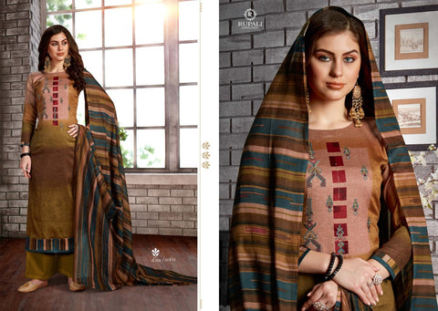 Rupali Presents Megha Vol 1 Jam Satin Printed Embroidery Work Fancy Designer Salwar Suits