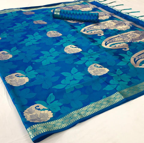 Rajtex Presents Kashti Silk Weaving Silk Fancy Designer Sarees