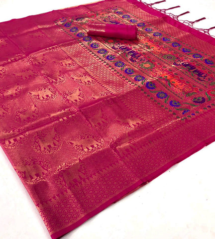 Rajtex Launched Kamaakya Silk Soft Silk Fancy Designer Sarees