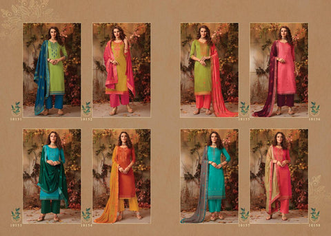 Kessi Delight Jam Silk Embroidery Work Salwar Kameez