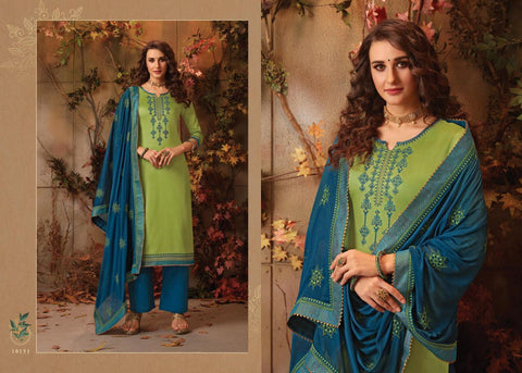 Kessi Delight Jam Silk Embroidery Work Salwar Kameez