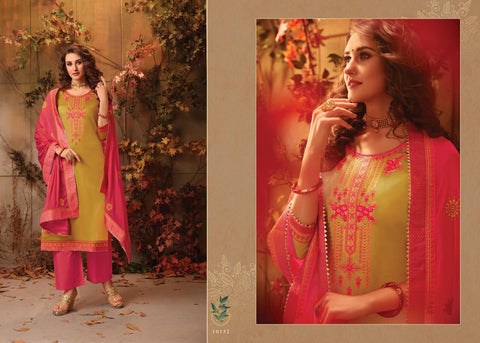 Kessi Delight Jam Silk Embroidery Work Salwar Kameez