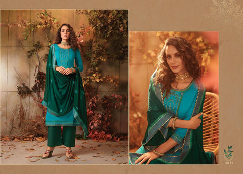 Kessi Delight Jam Silk Embroidery Work Salwar Kameez
