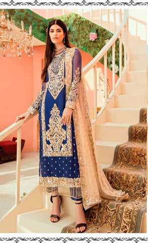 PAKISTANI SALWAR KAMEEZRAMSHA LAUNCH R 184 – R 187 SERIES GEORGETTE NET PAKISTANI SALWAR KAMEEZ