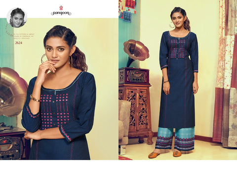 Rangoon Presents Pick Up Cotton Casual Wear Kurtis Collections
