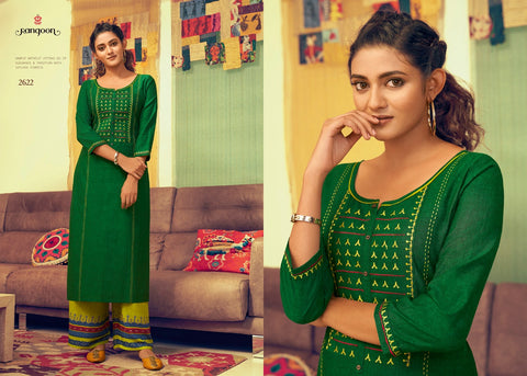 Rangoon Presents Pick Up Cotton Casual Wear Kurtis Collections