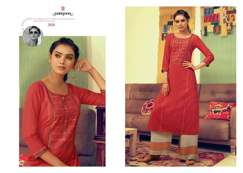 Rangoon Presents Pick Up Cotton Casual Wear Kurtis Collection