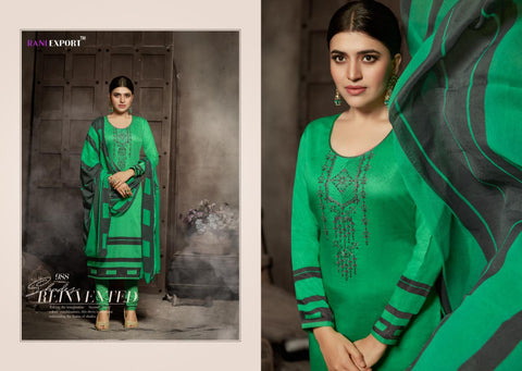 Rani Export Sabnam Vol 4 Jam Cotton Embroidery Print Work Salwar Suits