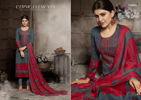 Rani Export Sabnam Vol 4 Jam Cotton Embroidery Print Work Salwar Suits