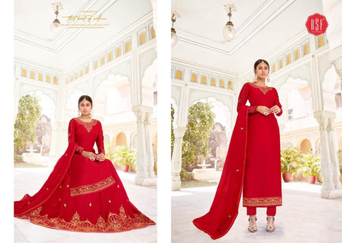 Rsf Presents Mandora Vol 4 Satin Georgette Heavy Work Fancy Designer Salwar Suits