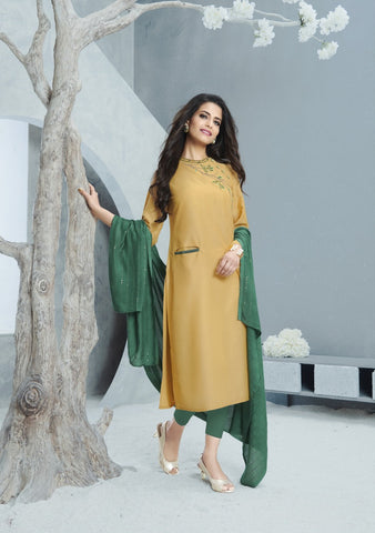 Attitude Launched Richie Rich Chinon Soft Silk Fancy Designer Kurtis Collection