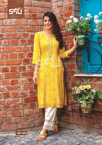 S4U Shivali Womaniya Fancy Designer Kurti Collection With Pants