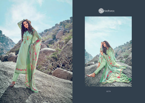 Sadhana Fashion Pure jaam Cotton Satin Fancy Designer Salwar Suit