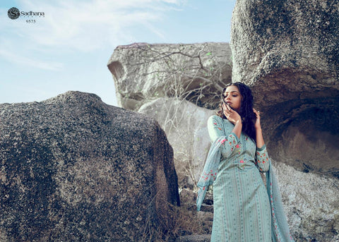 Sadhana Fashion Pure jaam Cotton Satin Fancy Designer Salwar Suit