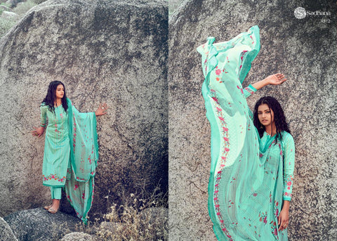 Sadhana Fashion Pure jaam Cotton Satin Fancy Designer Salwar Suit