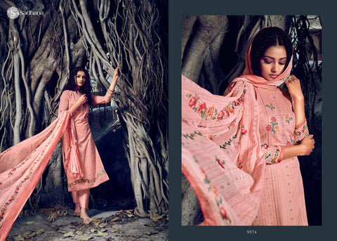 Sadhana Fashion Pure jaam Cotton Satin Fancy Designer Salwar Suit