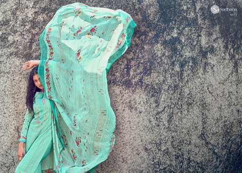 Sadhana Fashion Pure jaam Cotton Satin Fancy Designer Salwar Suit
