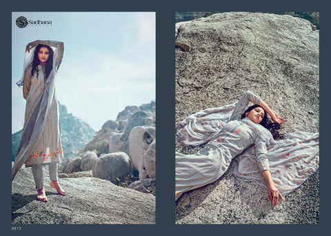 Sadhana Fashion Pure jaam Cotton Satin Fancy Designer Salwar Suit